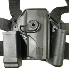 CQC тактический страйкбол Wargame с правой рукой Mag сумка для фонарика ремень Dropleg PX4 кобура