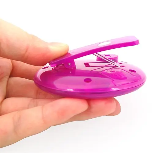 FJS! Фиолетовый/Белый Цифровой Электронный магнитный Кухонный Таймер круглой формы помощник