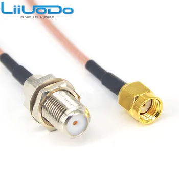 

2 Pieces RP SMA - F Adapter RP SMA Male to F Female Connector Pigtail Cable RG316 10CM