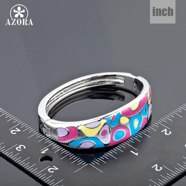 Азора белого золота Цвет разноцветный Эмаль Мода новый браслет TB0003|bangle bracelet|fashion