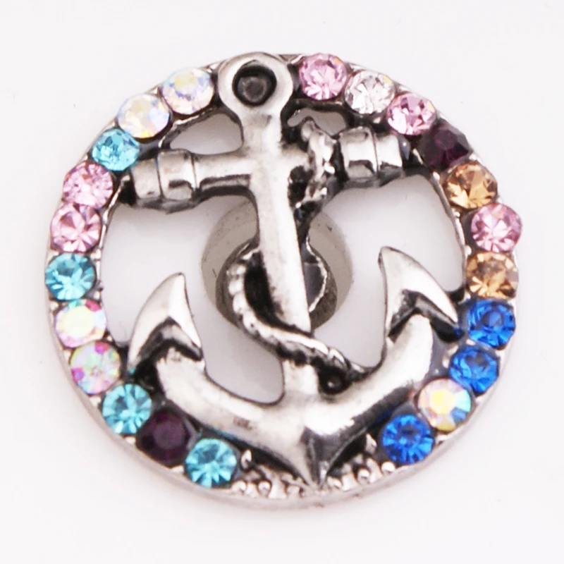 MF2406 Unicorn DOG train 18mm Metal Snap button fit snap jewelry DIY - Окраска металла: Metal snap button02
