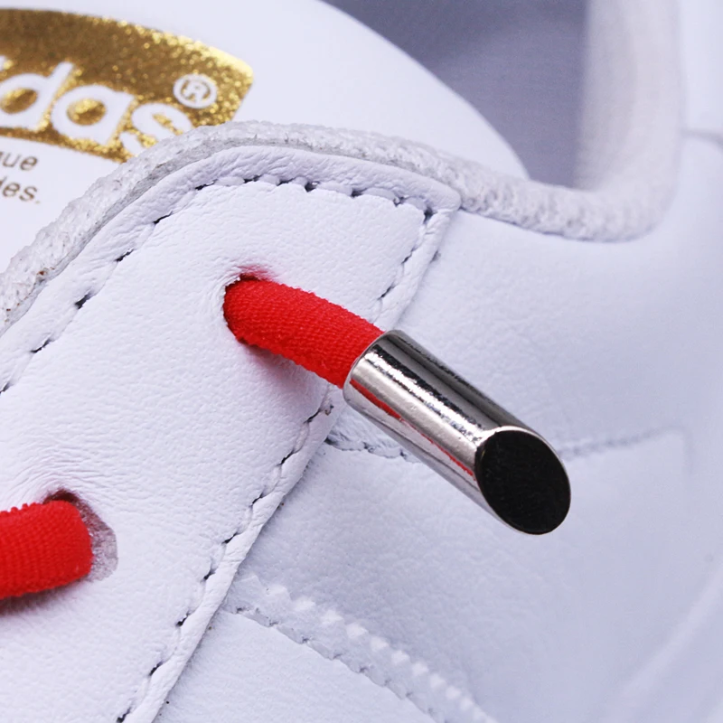 No Tie Shoe laces Kids Adult Safety Elastic Shoelaces Outdoor Leisure Sneakers Round Shoelace Unisex off white Lazy laces