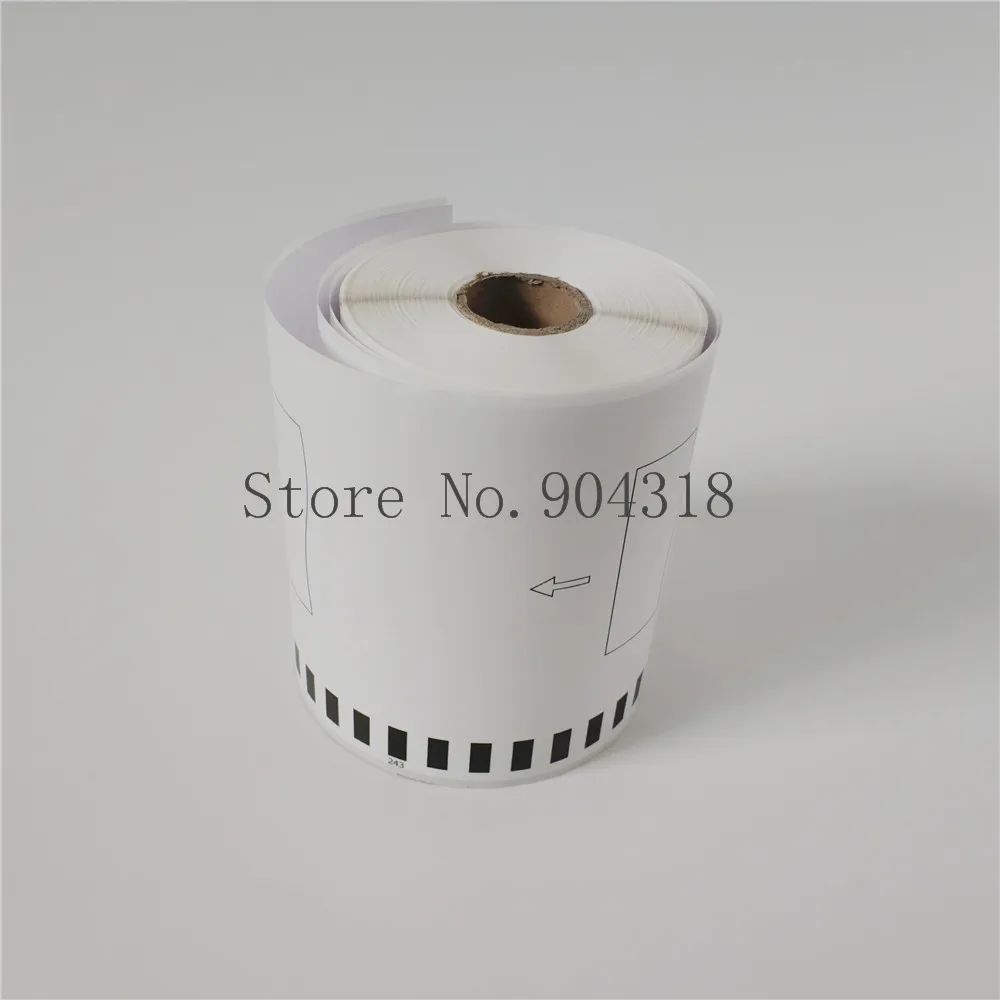 10 x рулонов Brother DK 22243 DK22243 2243 DK2243 Совместимые Этикетки 102 мм 30 48 м 4 &quotx 100&quot QL 1050 1060|ql|
