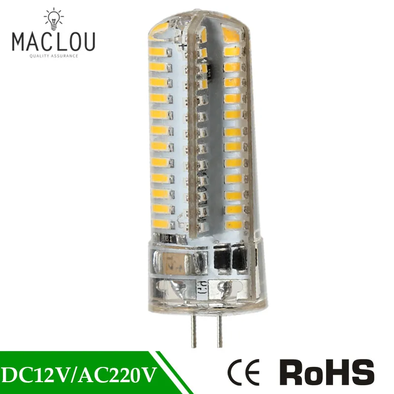220V Spotlight Bulbs G4 Led Bulb SMD Silicone Mini Chandelier Lights 3014 SMD2835 Corn Lamp Light Replace Halogen | Лампы и освещение
