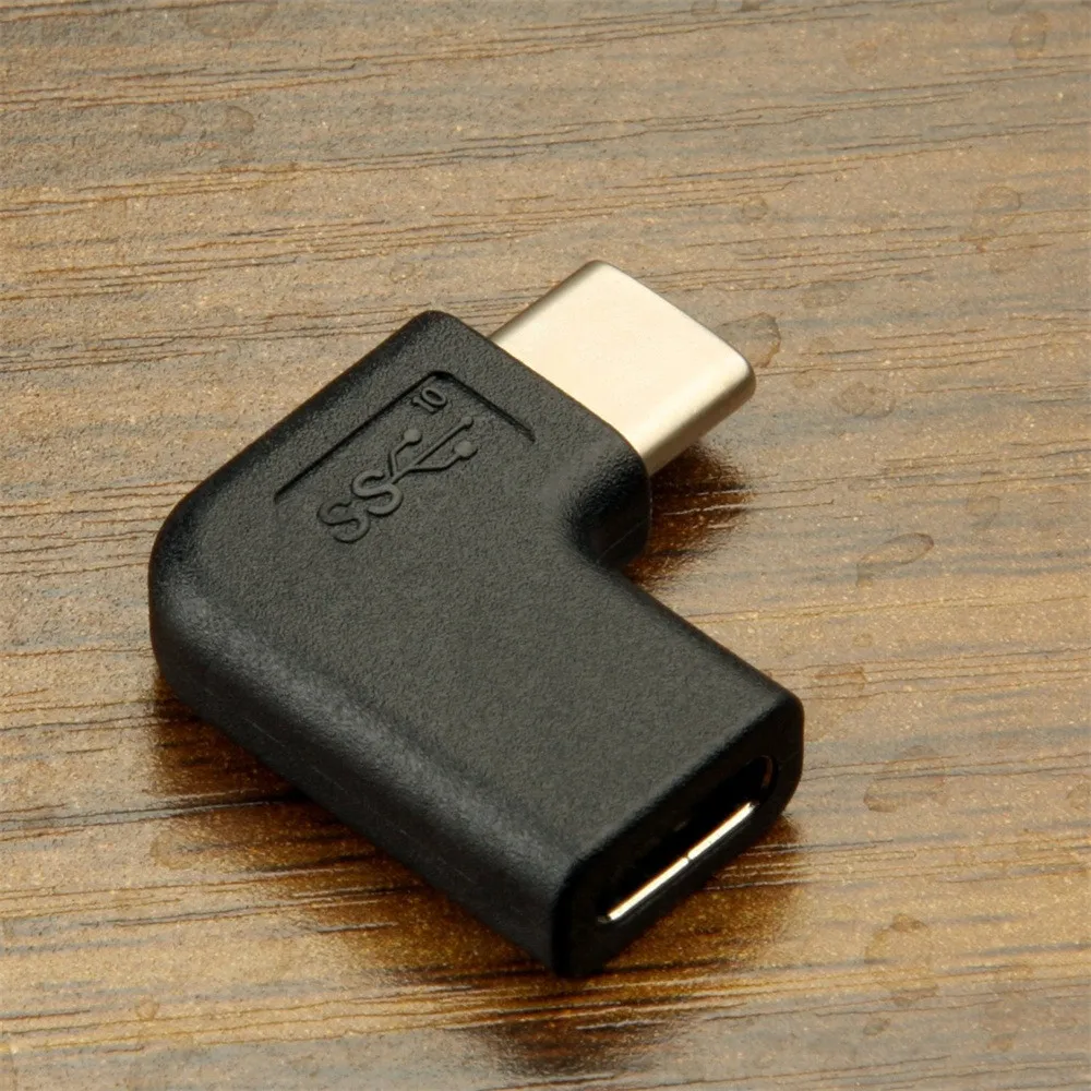 USB 3,1 Тип C Женский на 90 градусов угол Мужской адаптер конвертер Разъем USB-C Usb Мужской к женскому Rallonge Usb