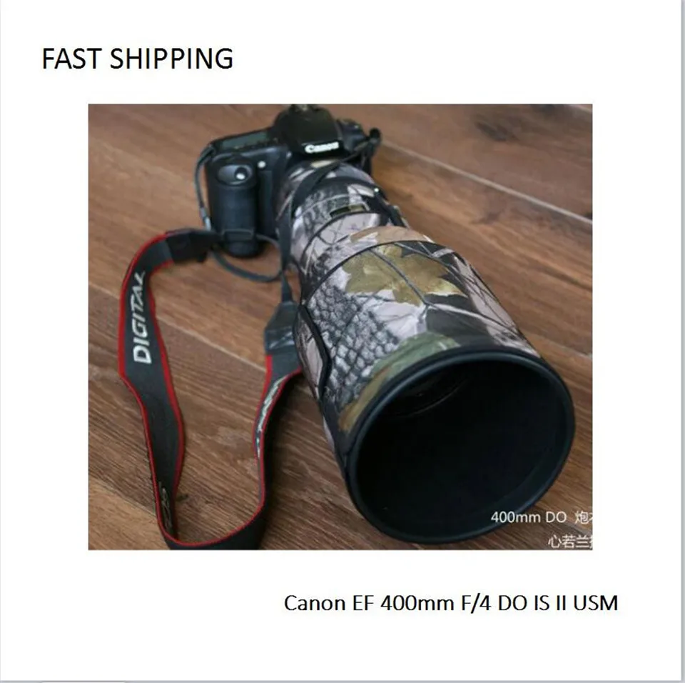 

DHL/EMS shipping lens coat camouflage for Canon EF 400mm F/4 DO IS II USM gun clothing Lens protection pt0014