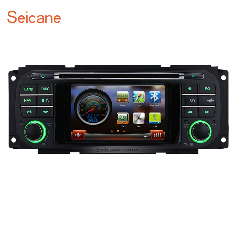 Seicane Car Radio Bluetooth CD DVD Player GPS Navigation for 2002 2006