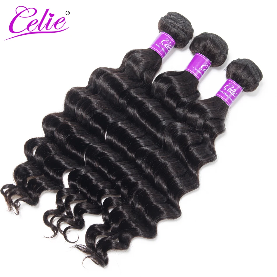Celie-Hair-Loose-Deep-Brazilian-Hair-Weave-Bundles-More-Wave-Natural-Black-Color-Remy-Hair-Extension