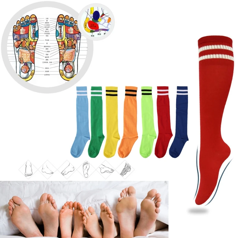 

Children Professional Soccer Socks Pure Color Knee-High Towel Football Socks N10 dropship