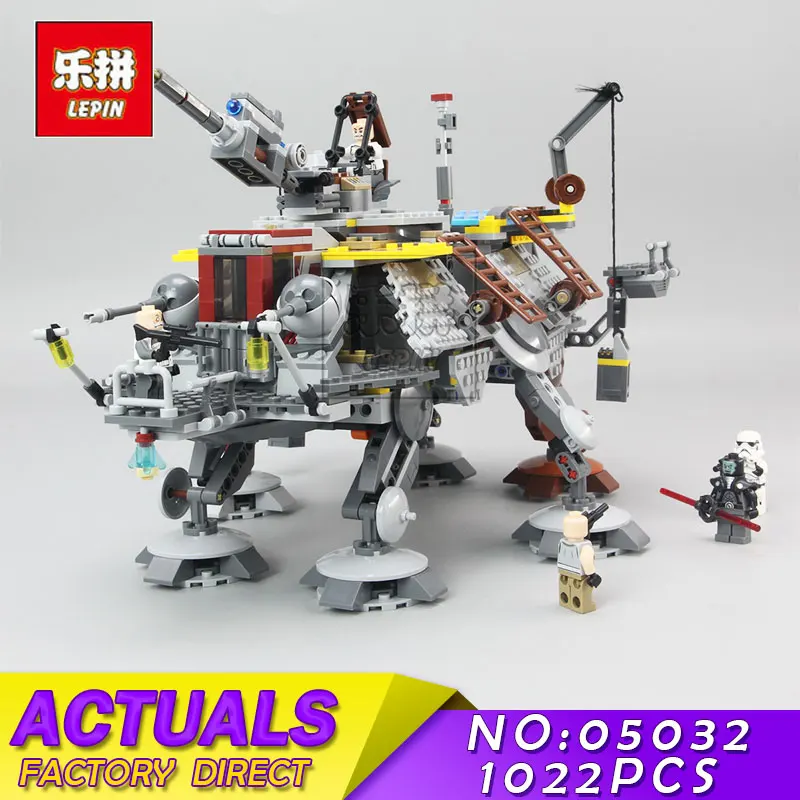 

LEPIN 05032 1022Pcs Star Captain Rex's AT-TE Building Blocks Bricks Model Educational Toys Wars for Children Compatible 75157