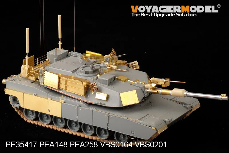 Kit de Gravação de Metal Hobby-modelo Voyager Modelo Abrams Main War Tank Atualizado Knl Pe35417 4 war tank atualizado, kit de gravação de metal