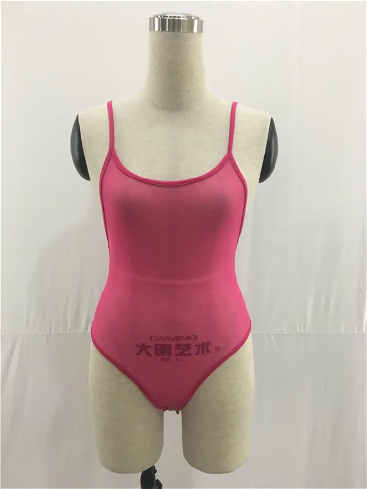 2019 Sexy Bodysuit Women Transparent Mesh Bodysuit Rompers Clubwear Solid Casual Basic Strap Summer Bodycon Jumpsuit Overalls