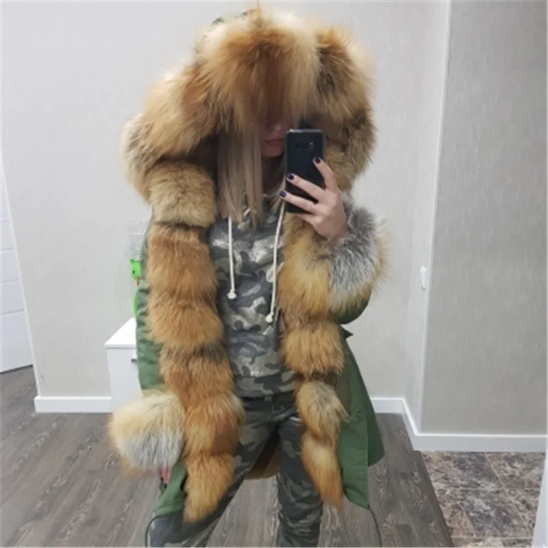 OFTBUY 2020 длинная камуфляжная зимняя куртка пальто для женщин теплая Толстая парка