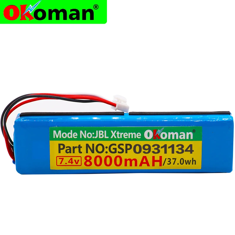 

8000mah 37.0Wh battery for JBL XTREME Xtreme GSP0931134 Batterie Shipping fee