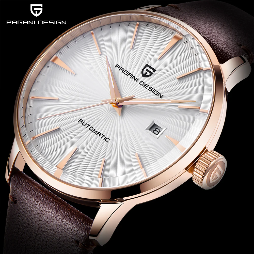 

PAGANI DESIGN New Mens Watches Top Luxury Mechanical Watches Waterproof 30M Leather Fashion Casual Automatic Watch reloj hombre
