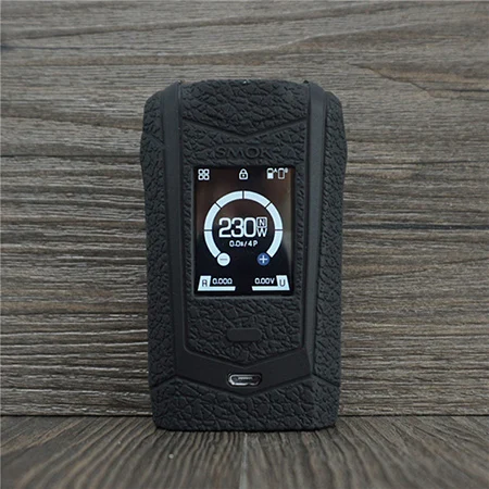 Текстурированный силиконовый чехол для SMOK Species 230W TC Mod vape Kit, чехол для кожи, защитная наклейка для SMOK Species 230W - Цвет: Черный