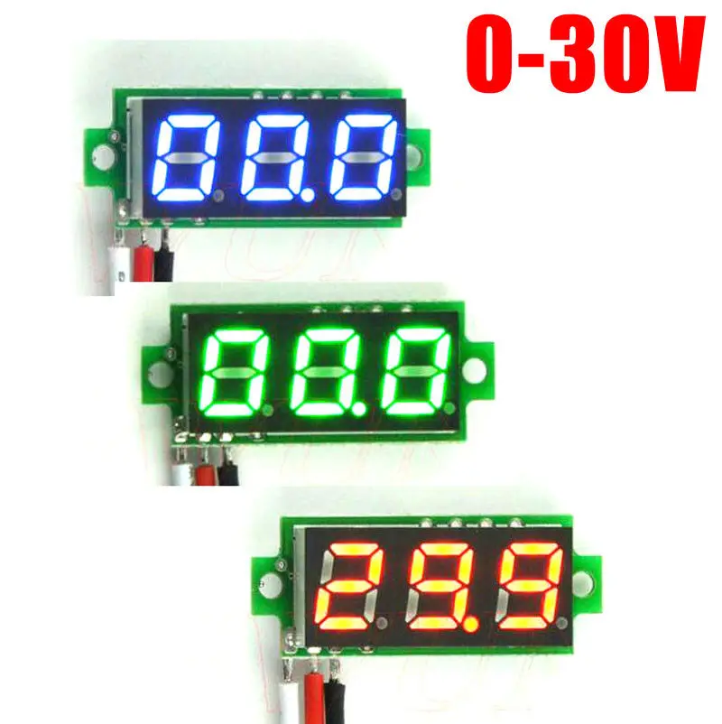 

0.28 inch DC 30V digital voltmeter MINI LED Display volt Meter High precision Voltage Indicator Monitor Tester Meter 5v 12v