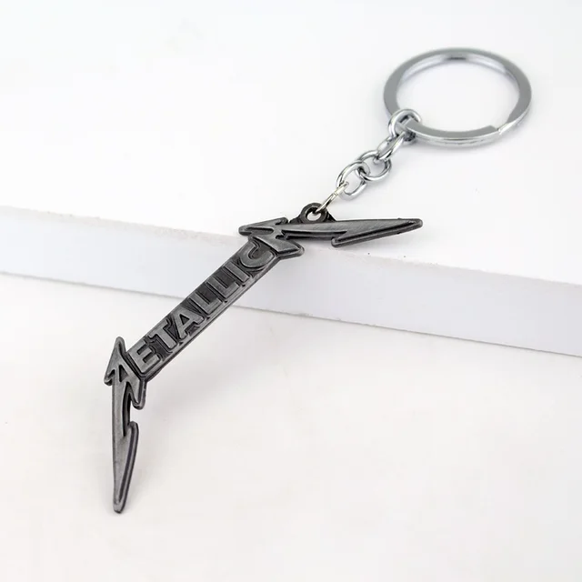 Movie Music Rock Band keychain USA Thrash Metal Orchestra Metallica Key Chainin Key Chains from