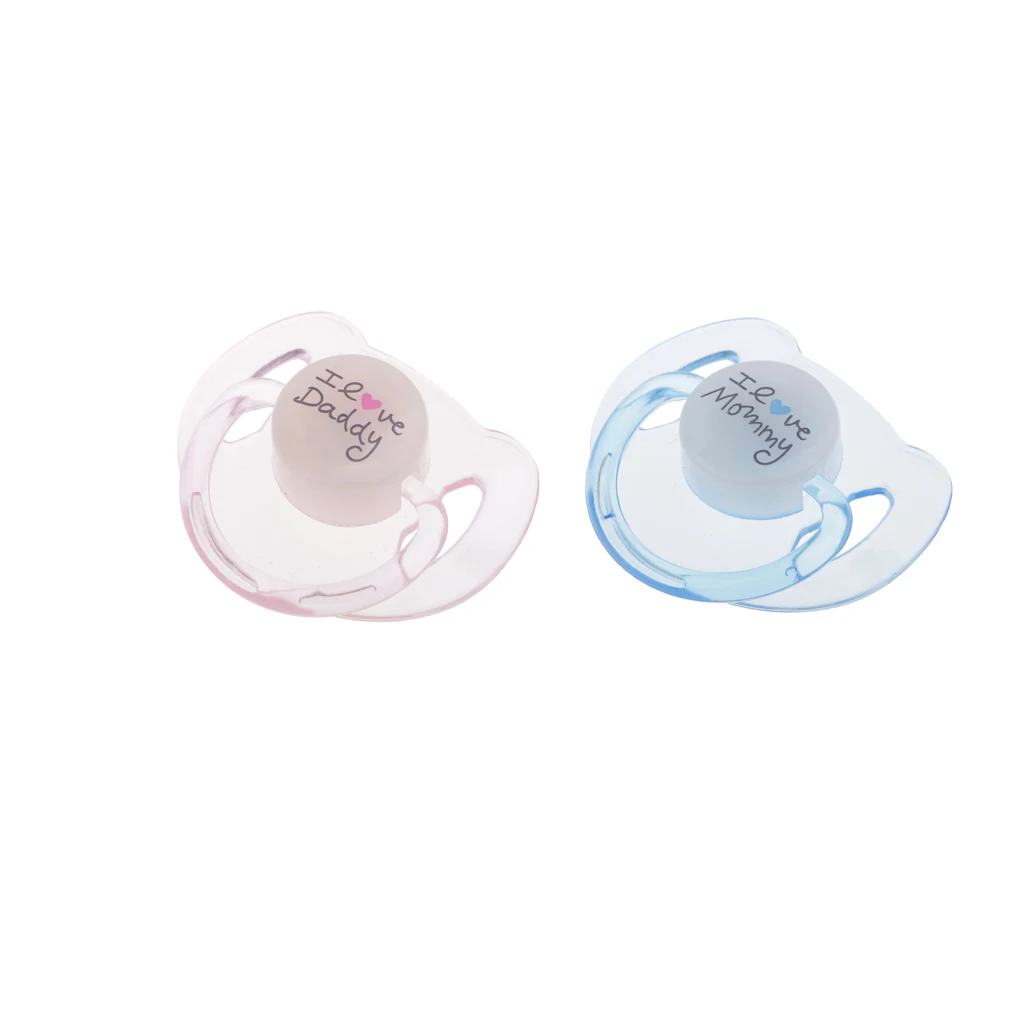 2pcs Reborn Doll Supplies Magnet Pacifier Reborns Baby Dolls Accessories Dummy Pacifiers