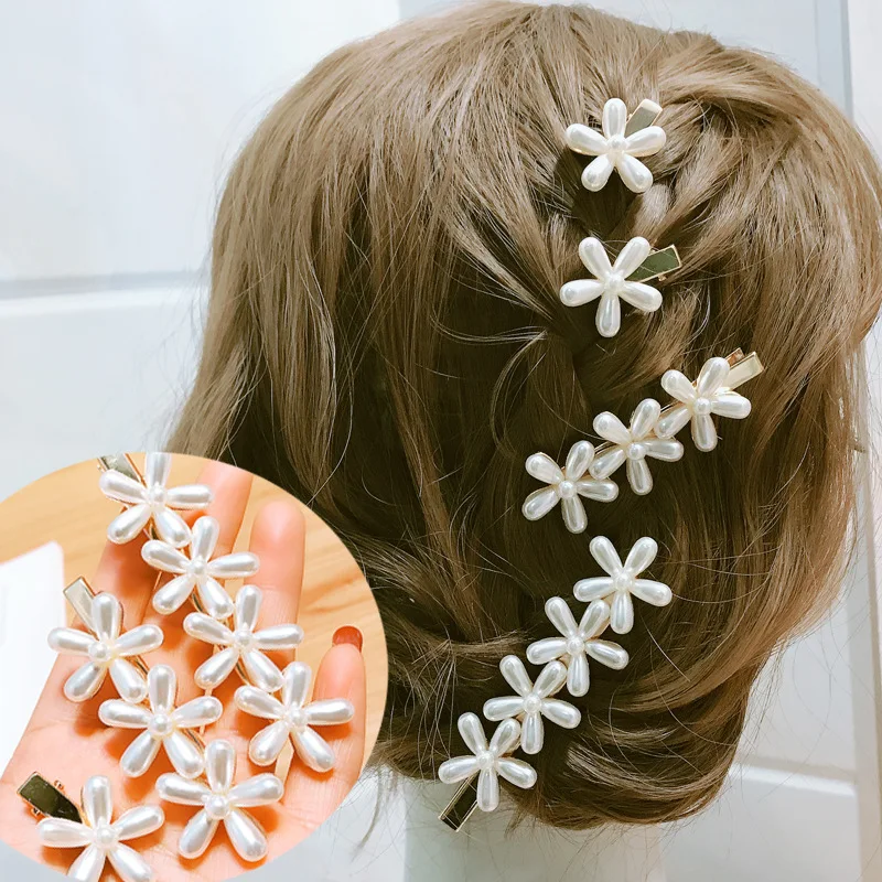 

UNTAMED Pearl Flower Metal Hairgrips Hairpins Women Hair Pins Barrettes Hair Clips Headwear Hairpin Girls Hair Accessories
