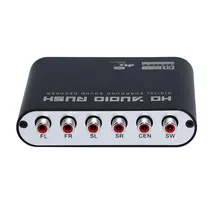 1 STÜCKE Digital AC3 Optical Stereo Surround Analog HD 5,1 Audio Decoder 2 SPDIF Ports HD Audio Eile für HD Spieler/DVD/XBOX360