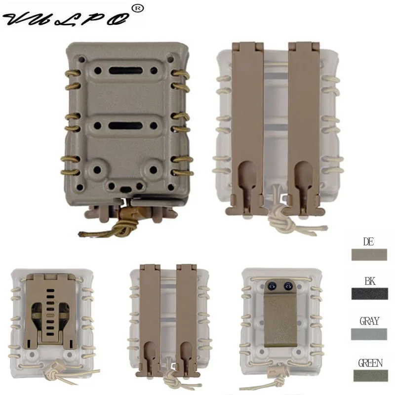 

VULPO Military Tactical 7.62 Magazine Pouch Carrier For Molle Belt Fast Attach Hunting Airsoft Single Mag Pouch Holster