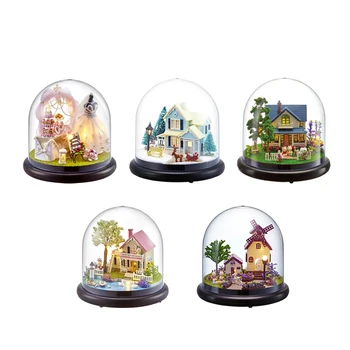 

Melody Castle in the Sky - Music Box - DIY Assembled Retro Clockwork Musical Boxes - Building Princess Animes House Gifts