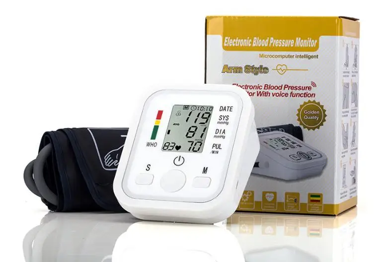 

Home Health Care arm blood pressure monitor automatic sphygmomanometer machine Heart Beat Meter Machine Tonometer for Measuring