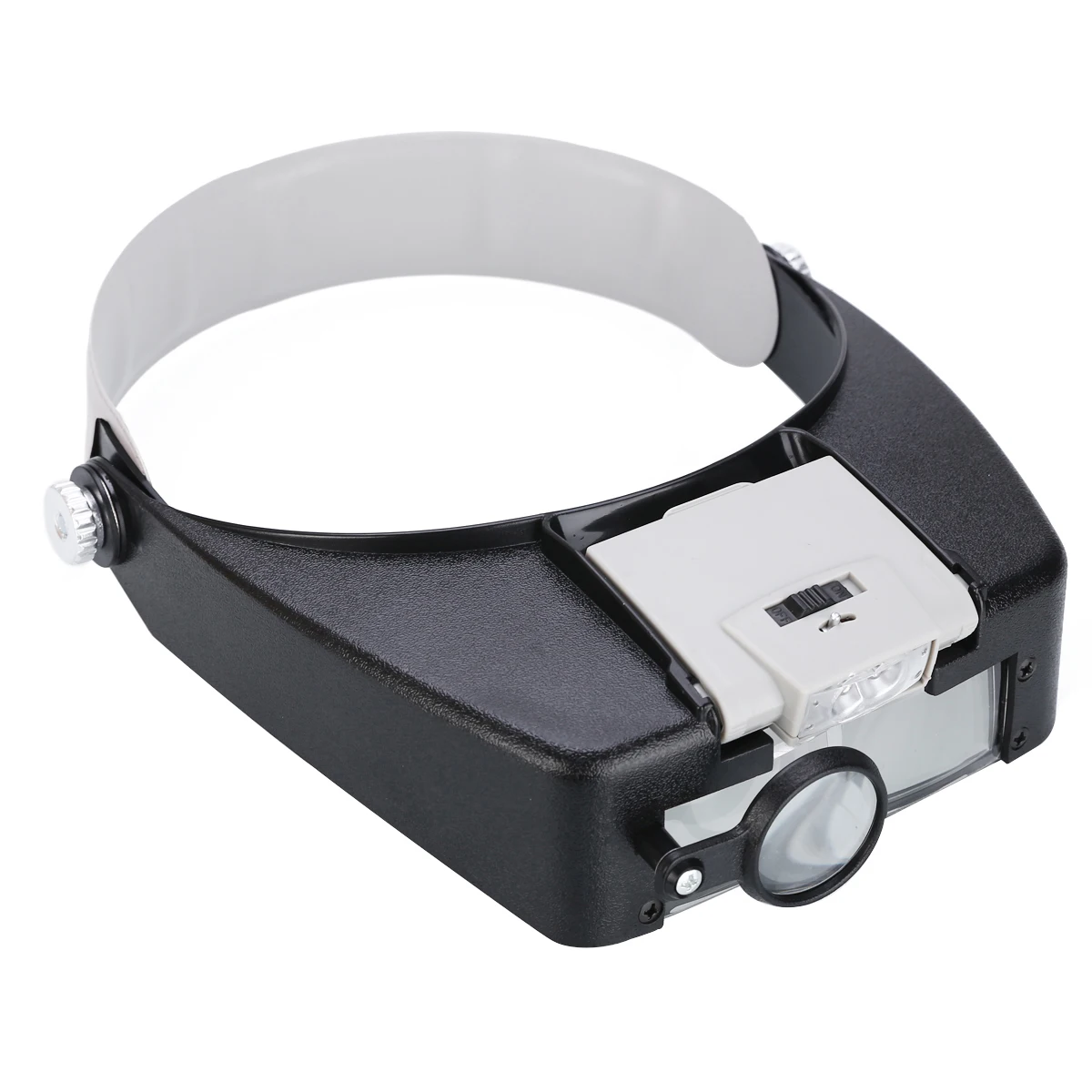 High Quality Head Magnifier Headband LED Power Light Visor Glasses for Jewelry Making Elderly Reading  Magnifying Optical Lens