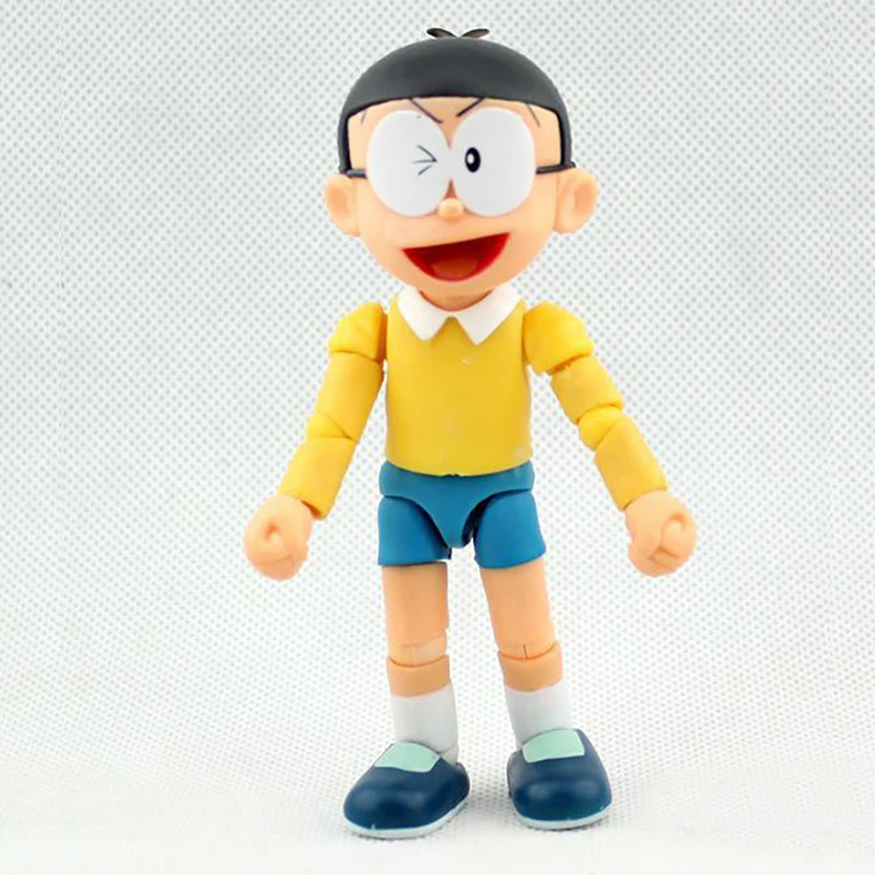 Экшн фигурки Nobi Robot Pokonyan фигурка Doraemon 10 см три вида лиц пять пар глаз|Игровые и