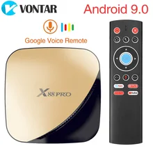 X88 Pro X88pro Android 9,0 ТВ приставка Смарт ТВ приставка RK3318 2,4/5G двойной Wifi 4K HDR USB3.0 Google Play Store Netflix Youtube