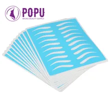 10 шт. синие резиновые накладки на брови Skin15cm x 20 cm постоянный макияж кожа для обучения татуировкам для начинающих