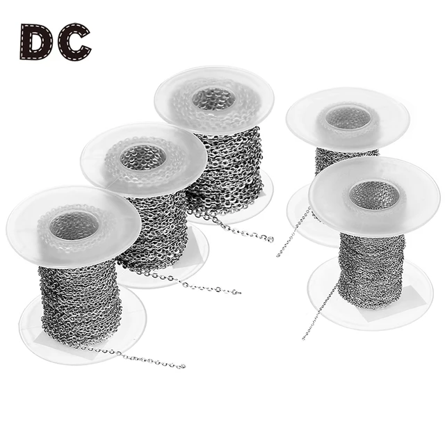 DC Diy Lunga Collana di Catene In Acciaio Inox 10 yard/roll Ciondolo Croce Donne DC Diy Lunga Collana di Catene In Acciaio Inox 10 yard/roll Ciondolo Croce Donne