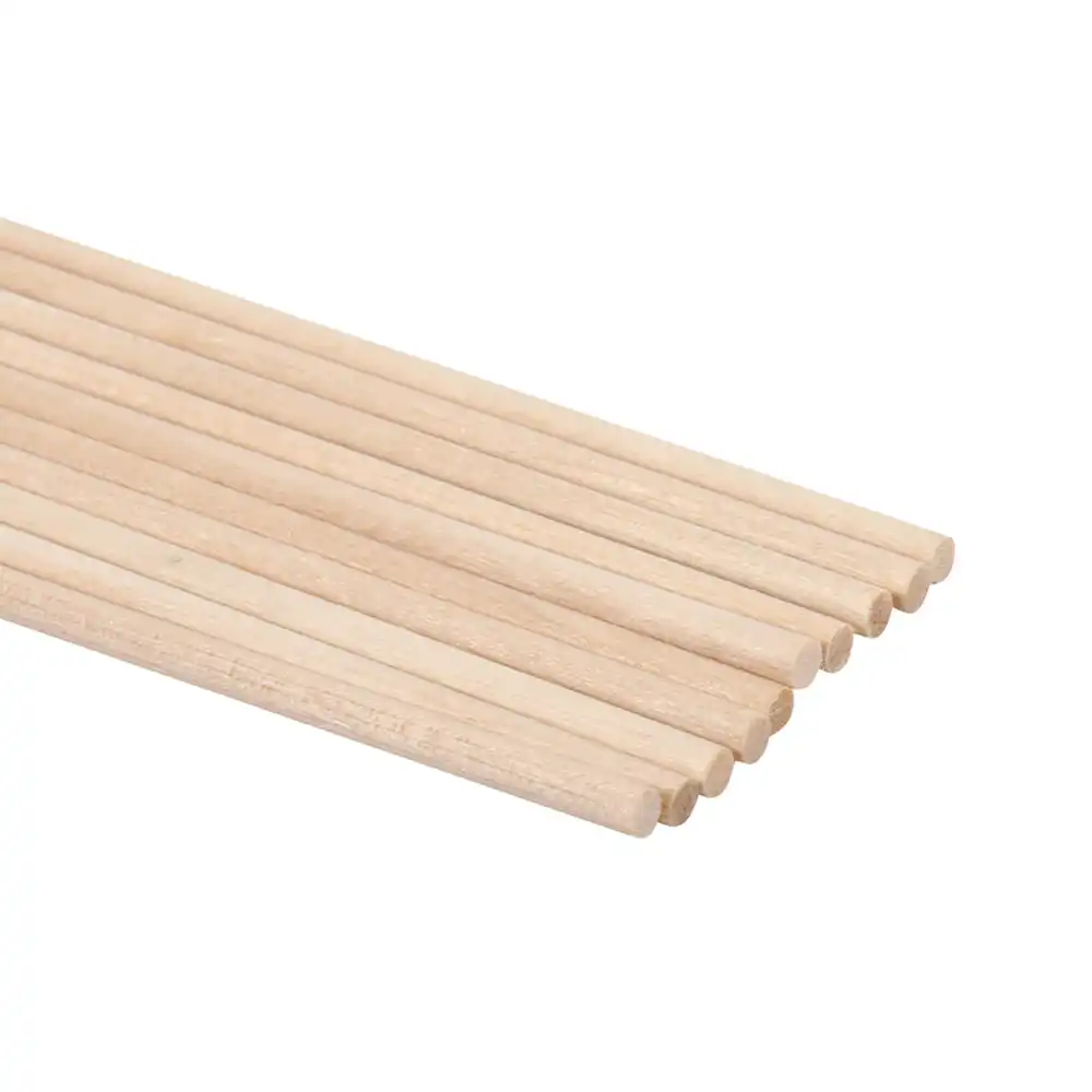 30 Pack 5mm Diameter, 20cm Long Craft Sticks for Craft Making Projects Wood Dowel Rods 30 Pcs