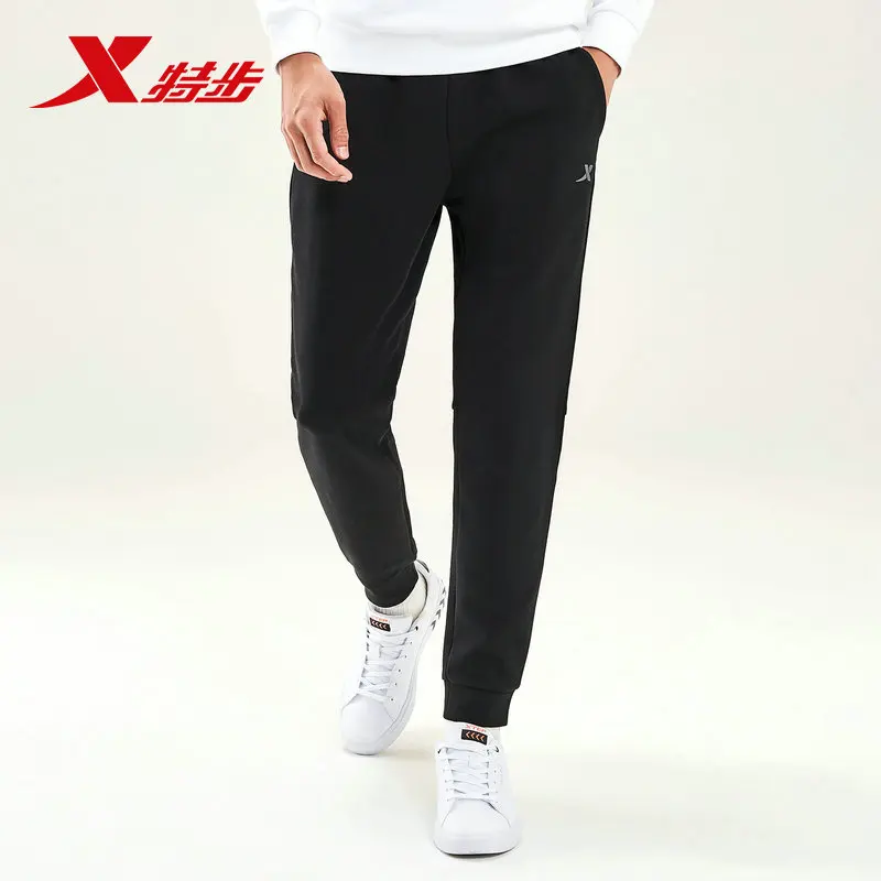 

881329639272 Xtep men's sports pant men fitting running trousers autumn new fashion knit casual pants for men