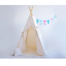 Основной цвет детская палатка Детские игрушки дом дети играют палатка хлопка палатки ребенок кукольный домик вигвама дом