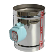 DC24V 51 мм-250 мм Нержавеющая сталь воздушная Демпферная заслонка Электрический воздуховод моторизированный обратный клапан регулятор громкости воздуха клапаны