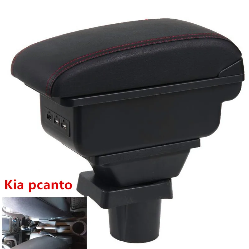 

For kia picanto armrest box central Store content Storage box armrest box USB interface