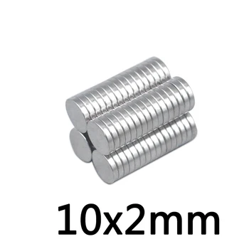 

50Pcs 10 mm x 2mm Small Round NdFeB Neodymium Disc Magnets N35 Super Powerful Strong Rare Earth NdFeB Magnet