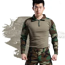 Мужская тактическая футболка+ брюки, комплект, хороший Повседневный Камуфляжный военный Топ, ветронепроницаемая Водонепроницаемая теплая камуфляжные брюки для пейнтбола армейские костюмы мужские