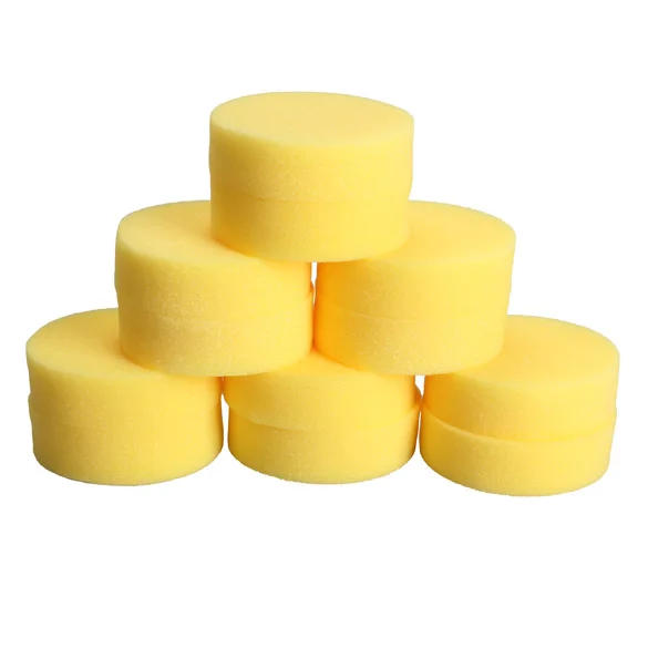12PCS Wax sponges Round Car Polish Sponge Car Wax Foam Sponges Applicator Pads for Clean Car