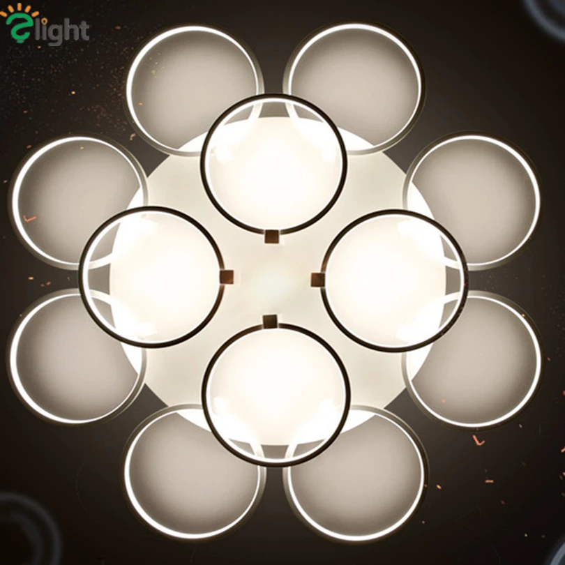 

Post Modern Dimmable Minimalism Aluminium Circle Led Chandelier Rotatable Rings Acrylic Led Ceiling Chandelier