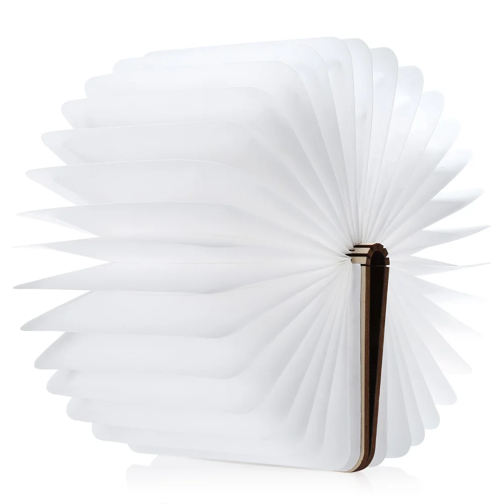 Candeeiro de Mesa de Madeira Lâmpada do Livro Decoração do Teto Luz da Noite Dobrável Livro Recarregável Casa Lâmpadas Portáteis Led 4 Luzes noturnas