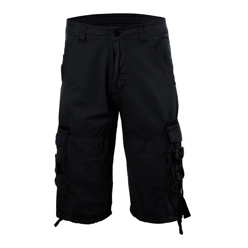 Promo SHUJIN New 2020 Men Cargo Shorts Casual Loose Short Pants Camouflage Military Summer Style Knee Length Plus Size 8 Colors Short