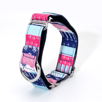 

Super Dog Martingale Collar Fabric Print Strong Durable Nylon Dog Collar 2.5cm to 3.8cm Wide Necklace Gryhond Whippet Lurcher