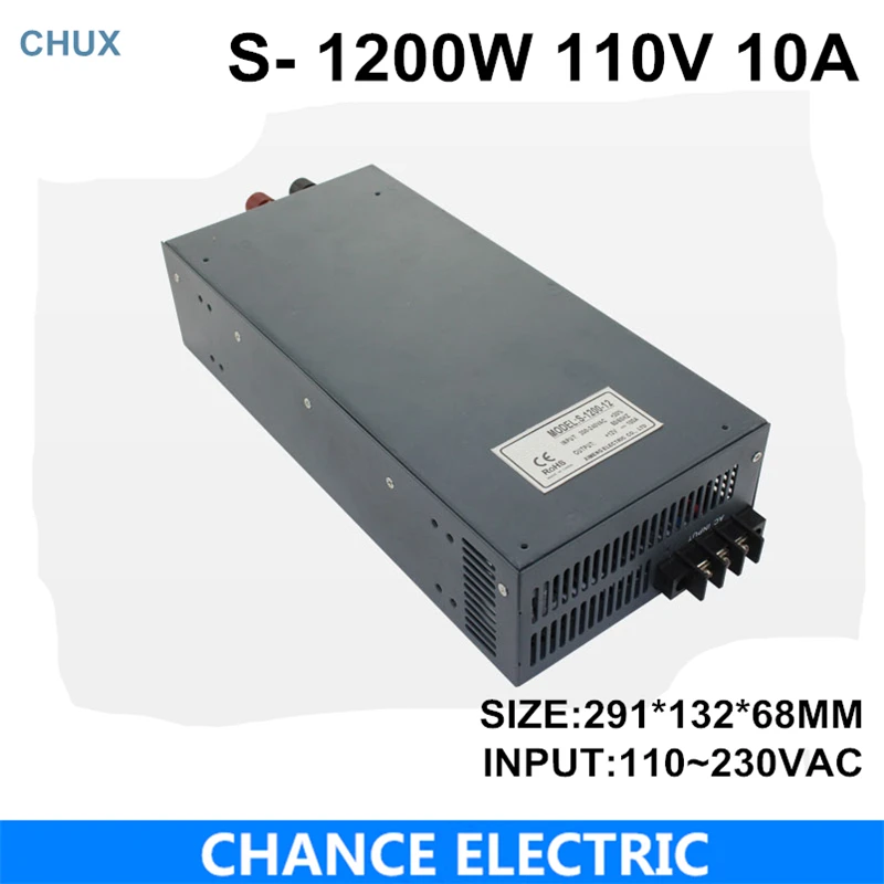 switching power supply 110V 10A 1200W 110~220VAC single output input for cnc cctv led light(S-1200W-110V) switching power supply 110V 10A 1200W 110~220VAC single output input for cnc cctv led light(S-1200W-110V)
