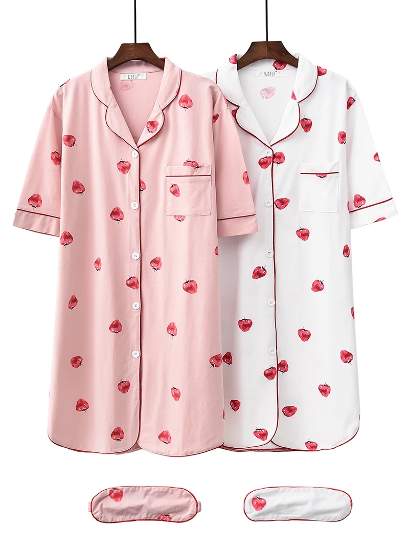 

Cotton material Sleeping Dress Ladies Nighties Sleep Dress Women Women Cotton Nightgowns 9485