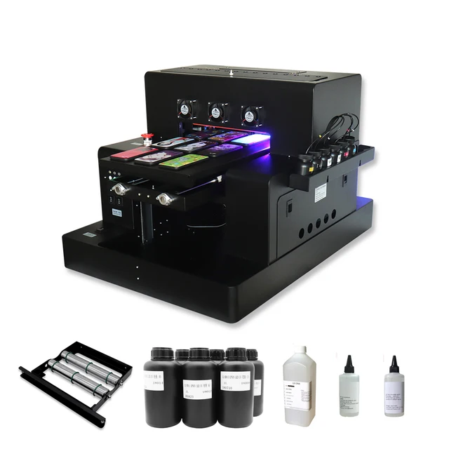 Best Offers Upgraded Automatic A3 Size UV Printer Inkjet Printing Machine With Bottle Holder With UV Ink Set for Bottle, Phone Case, Metal Best Offers Upgraded Automatic A3 Size UV Printer Inkjet Printing Machine With Bottle Holder With UV Ink Set for Bottle, Phone Case, Metal