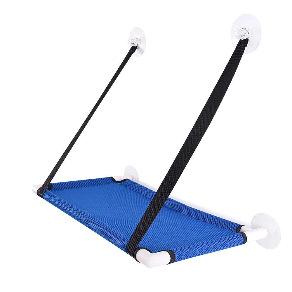 Qican Poleiro para janela de gato Rede para janela de gato Prateleira de  descanso para gatos 360 ° Assento ensolarado para gatos Ventosas montadas