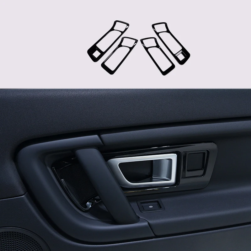 

4pcs Chrome car accessories interior Door Open Handle Cover Frame Trim Fit For Land Rover Discovery Sport 2015-2018